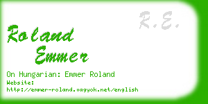 roland emmer business card